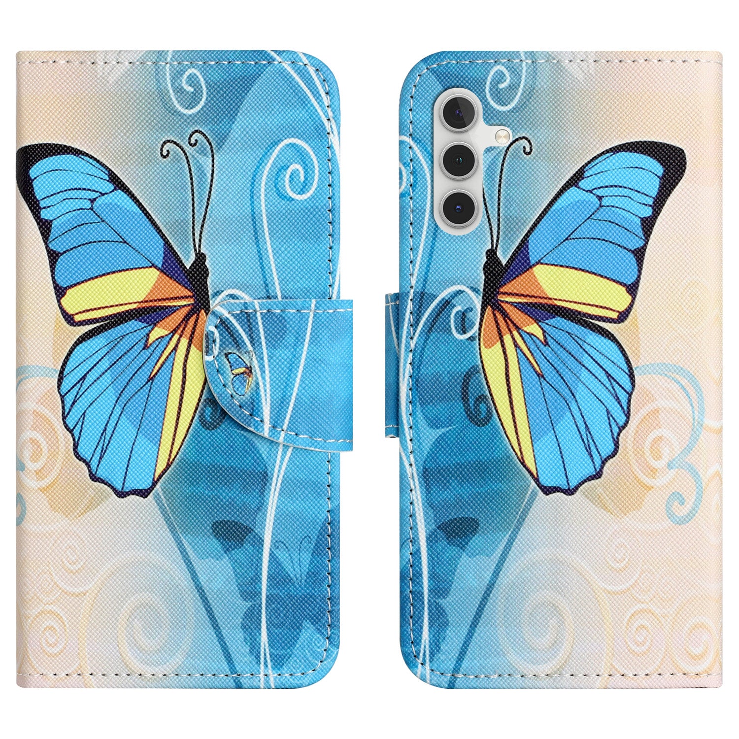 For Samsung Galaxy A25 5G Pattern Printing Leather Wallet Case Stand Cross Texture Phone Cover For Samsung Galaxy A25 5G Pattern Printing Leather Wallet Case Stand Cross Texture Phone Cover